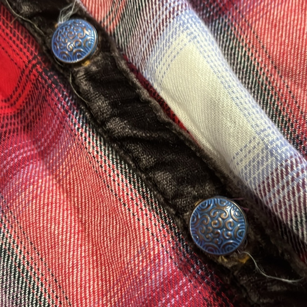 Soft Surroundings Plaid Embroidered Tunic Size XS - Picture 4 of 13